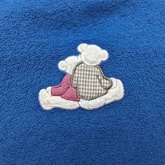 Vintage Northern Reflections Blue Zip Up Cuddle Teddy Bears Woman Small Grandma - Picture 5 of 7